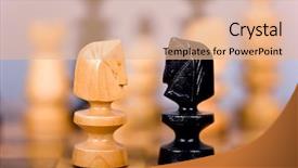  Presentation with war - PPT theme having war minds - chess background and a coral colored foreground
