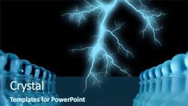  Presentation with lightning - Colorful slides enhanced with war minds - lightning before chess battle backdrop and a ocean colored foreground