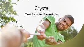  Presentation with sports festival - Beautiful PPT theme featuring war on a sports festival backdrop and a white colored foreground