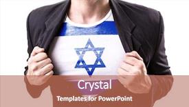  Presentation with arab israel war - Cool new slide set with war palestine - businessman stretching suit with israel backdrop and a coral colored foreground