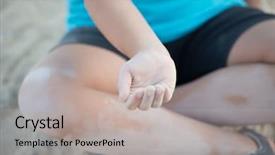  Presentation with poverty war - Slide deck enhanced with war palestine - dirty and poverty background and a light gray colored foreground