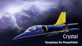  Presentation with airplane - Presentation theme having hand drawn illustration pencil technique of and turtle background and a coral colored foreground