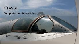  Presentation with museum exhibit - Amazing presentation theme having war planes - exhibit of museum of aviation backdrop and a  colored foreground