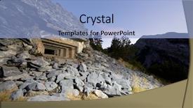  Presentation with valley of fire - Presentation theme enhanced with war spanish - bunker in canfranc valley pyrenees background and a  colored foreground