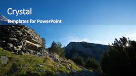  Presentation with spain - Beautiful slides featuring war spanish - bunker in canfranc valley pyrenees backdrop and a teal colored foreground