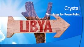  Presentation with wooden cross against the sky - Beautiful presentation featuring war tobruk - libya wooden sign with sky backdrop and a teal colored foreground