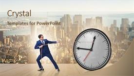  Presentation with learn english concept time - Presentation theme with war victims - businessman in time management concept background and a  colored foreground