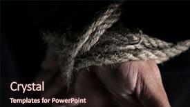  Presentation with black hands - Audience pleasing presentation theme consisting of war victims - closeup of a man backdrop and a wine colored foreground