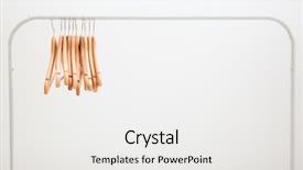  Presentation with stand - Slide deck featuring wardrobe stand with hangers background and a white colored foreground
