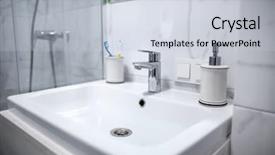  Presentation with obesity cartoon feet on bathroom - Cool new theme with ware house - white ceramic sink in bathroom backdrop and a  colored foreground