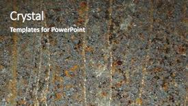  Presentation with metal - Presentation design having warehouse project - rusty metal background background and a  colored foreground