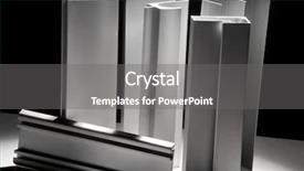  Presentation with warehouse - Slides with warehouse racking - aluminum profile background and a gray colored foreground