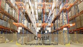  Presentation with warehouse - Audience pleasing slides consisting of warehouse backdrop and a coral colored foreground