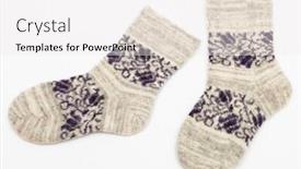  Presentation with socks - Colorful slide deck enhanced with warm-and-beautiful-socks backdrop and a white colored foreground