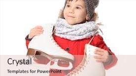  Presentation with skating - Amazing slide deck having warm clothes with ice backdrop and a lemonade colored foreground