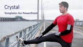  Presentation with fitness clothing - Cool new theme with warm clothing for cold weather backdrop and a sky blue colored foreground