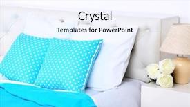  Presentation with simple soft fire - Slide deck having warm color - comfortable soft bed with pillows background and a  colored foreground