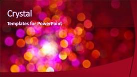  Presentation with light - Audience pleasing PPT layouts consisting of warm color - glowing christmas light background backdrop and a crimson colored foreground