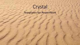  Presentation with sand textured - Slide deck consisting of warm-hot-sand-beach-desert background and a coral colored foreground