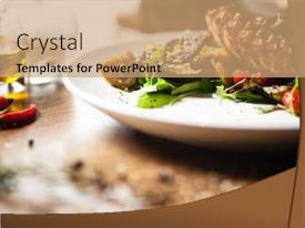 Warm Octopus Salad With Stir PPT template 82 | CrystalGraphics