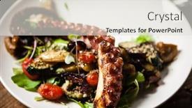  Presentation with octopus - Cool new theme with warm-octopus-salad-with-stir backdrop and a sky blue colored foreground