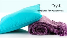  Presentation with color - Colorful slides enhanced with warm plaid and color pillow backdrop and a arctic colored foreground