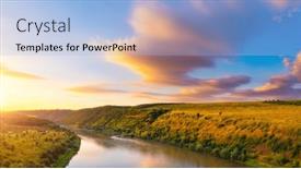  Presentation with illuminate - Slide deck featuring warm-rays-of-the-evening background and a  colored foreground