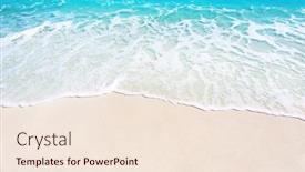  Presentation with waves - Colorful theme enhanced with warm-sand-and-sea-waves backdrop and a lemonade colored foreground