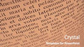  Presentation with open book page - Audience pleasing presentation theme consisting of portrait of a smiling young woman speaking on cellphone on brown t-shirt on isolated background backdrop and a coral colored foreground