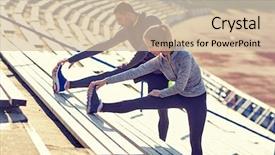  Presentation with lifestyle - Audience pleasing presentation theme consisting of wram up - fitness sport exercising and lifestyle backdrop and a lemonade colored foreground