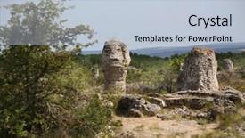  Presentation with rock stone - Amazing slide deck having warna - pobiti kamani the stone desert backdrop and a  colored foreground