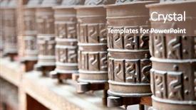  Presentation with prayer - Audience pleasing slide deck consisting of warna - prayer wheels in rudra varna backdrop and a coral colored foreground