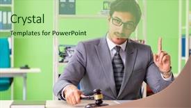  Presentation with law enforcement police dispatcher working - Presentation having warning proceed caution - young handsome lawyer working background and a  colored foreground