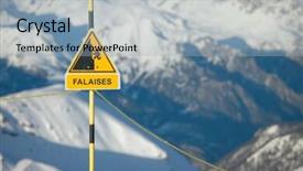  Presentation with health and safety - Amazing PPT layouts having warning sign and safety rail backdrop and a  colored foreground