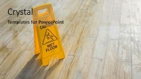  Presentation with patriarchy sexism on warning road - Slide set consisting of warning sign at swimming pool background and a  colored foreground