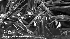  Presentation with abstract orange color wave design - Amazing presentation theme having warped - abstract transparent waving plastic background backdrop and a dark gray colored foreground