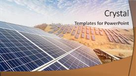  Presentation with solar power - Slides having warped - solar energy modern electric power background and a light blue colored foreground