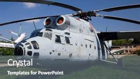 Presentation with military transport - Slides consisting of warplanes - russian military-transport helicopter mi-6 aviation background and a gray colored foreground
