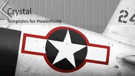  Presentation with world war - PPT theme enhanced with warplanes - world war ii airplane background and a  colored foreground