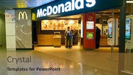  Presentation with chopin - Presentation design consisting of warsaw-poland-circa-november-2017 background and a gold colored foreground