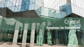  Presentation with supreme court - Presentation theme consisting of warsaw-poland-europe-march-8 background and a ocean colored foreground