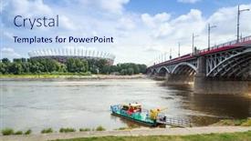  Presentation with tournament - PPT theme consisting of warsaw-poland-jul-15-polish background and a light blue colored foreground