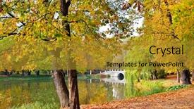  Presentation with part time job during studies - Presentation theme consisting of warsawa - lazienki park in warsaw background and a gold colored foreground
