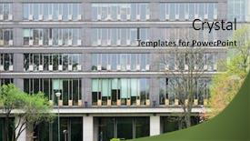  Presentation with stock exchange - Slides having warsawa - warsaw stock exchange offices building background and a light gray colored foreground