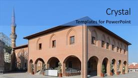  Presentation with ottoman history - Slide deck with was built during the ottoman background and a light blue colored foreground