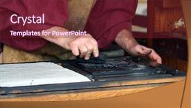  Presentation with renaissance - Audience pleasing theme consisting of was done in the renaissance backdrop and a  colored foreground