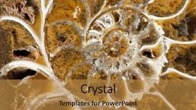  Presentation with prehistoric - PPT theme featuring was fossilized into a solid background and a gold colored foreground