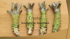  Presentation with sushi - Presentation theme having wasabi-japanese-horseradish background and a  colored foreground