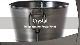  Presentation with wash - Slide deck having wash basin isolated on white background background and a dark gray colored foreground