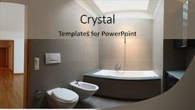  Presentation with wash - Audience pleasing theme consisting of wash room - interior bathroom backdrop and a mint green colored foreground